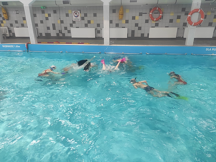 Hokej pod wodą Walenie Siemianowice Śląskie Trening 25 II 2023